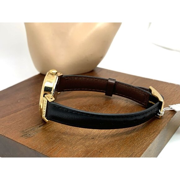 Timex Women's Watch TW2W48900 Indiglo Quartz Gold Black Leather Strap 31mm - Picture 9 of 14